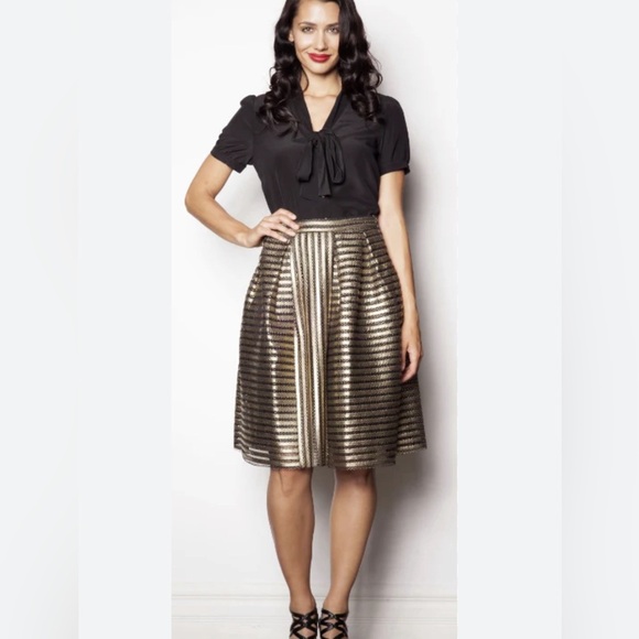 Pink Martini Dresses & Skirts - pink martini- gold rush skirt
